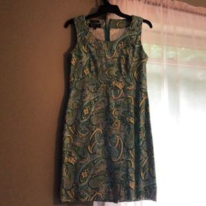 Jones New York stretch, sleeveless, sheath dress